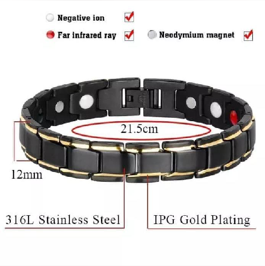 Double Strength Titanium Magnetic Bracelet