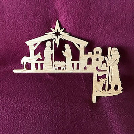 Christianartworkshop Nativity Scene Ornament Door Frame