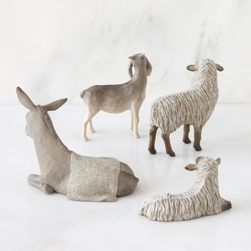 Sheltering Animals for The Holy Family Willow Tree® Nativity - Smaller Scale