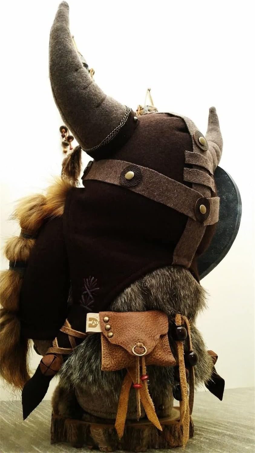 Viking Warrior Gnome Doll, Fall Farmhouse Gnome Plush Decor Indoor