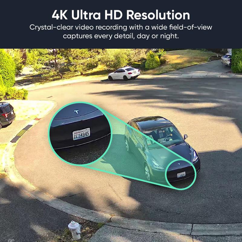 NEW! Wyze Cam Pan v4 -goes 4K! Wired, Indoor/Outdoor Pan Tilt Zoom (PTZ), 360º Motion Tracking, Color Night Vision, WiFi