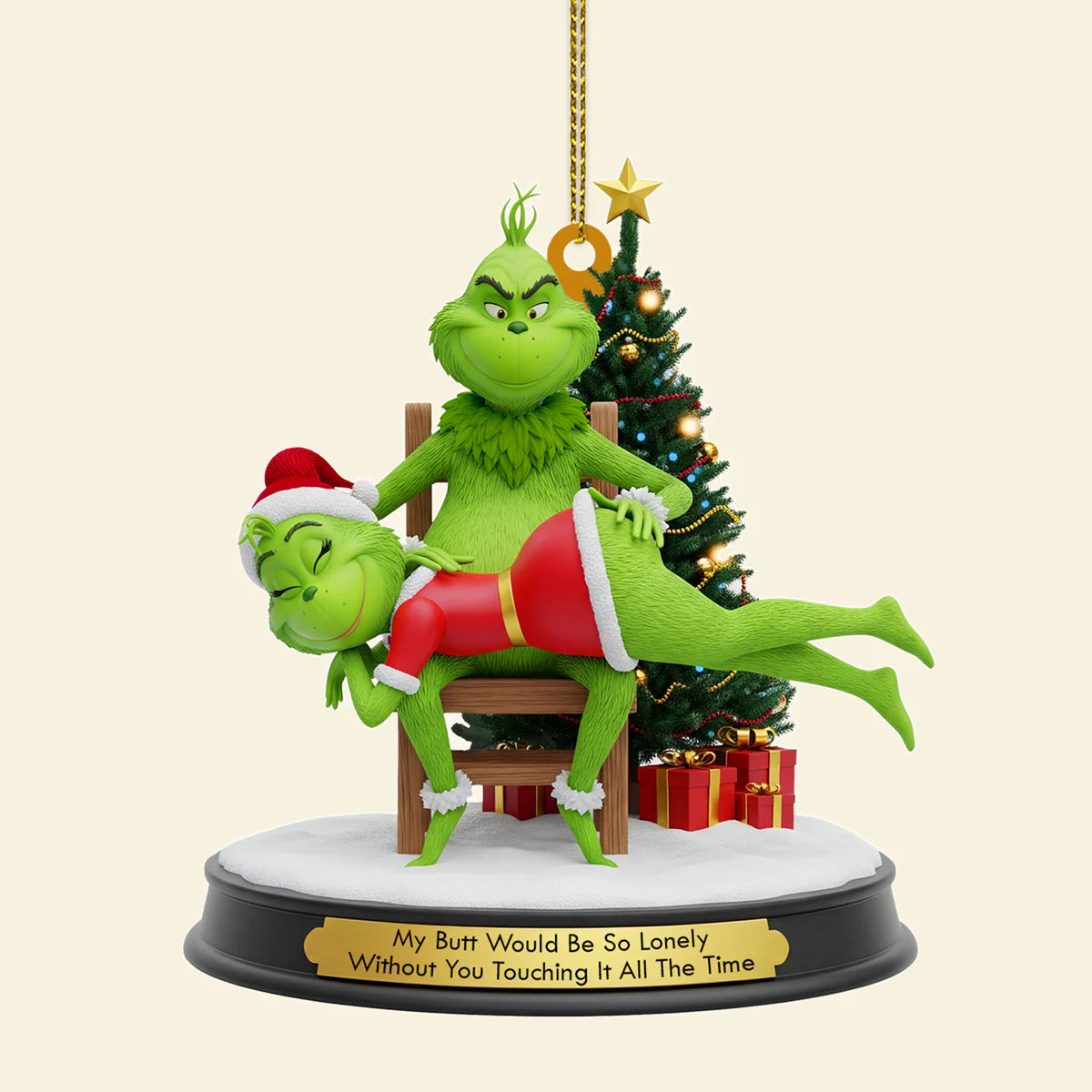 🎄 $4.99 On Sale Today Only🎁Grinch Couple Christmas Ornament Set