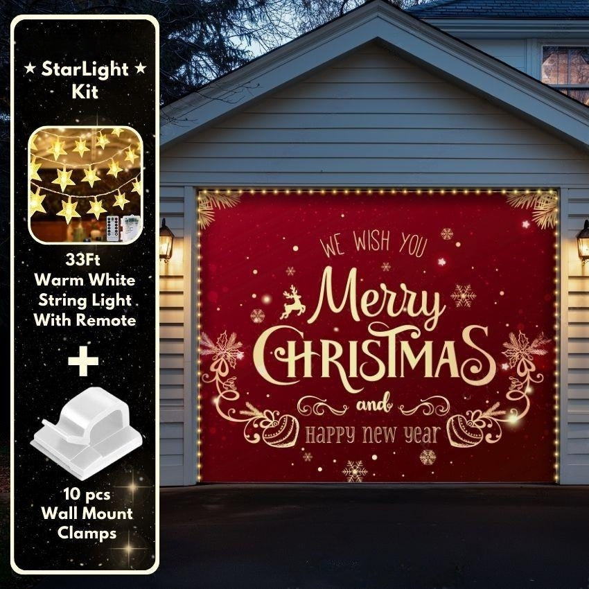 Merry Christmas | Christmas Garage Door Cover