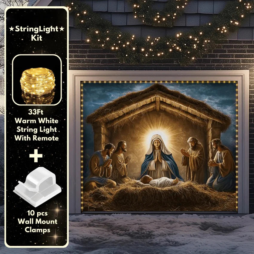 Nativity Scene | Christmas Garage Door Cover