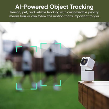 NEW! Wyze Cam Pan v4 -goes 4K! Wired, Indoor/Outdoor Pan Tilt Zoom (PTZ), 360º Motion Tracking, Color Night Vision, WiFi