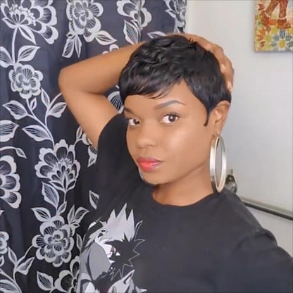Super Short Wig 2Inch Pixed Curly Hair
