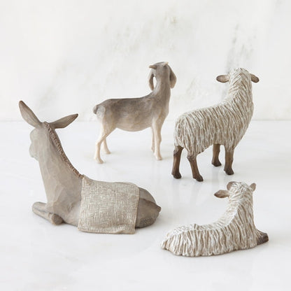 Sheltering Animals for The Holy Family Willow Tree® Nativity - Smaller Scale