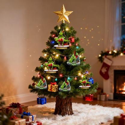 🎄 $4.99 On Sale Today Only🎁Grinch Couple Christmas Ornament Set