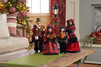 Set of 4 Musical Victorian Carolers