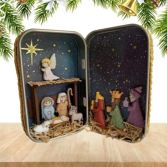 Christmas Nativity Box Decoration