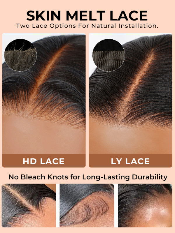 Bouncy Boba Wand Curls With Voluminous Density Pre-Plucked Pre Cut 7x5 13x4 Ready To Go Lace Wigs